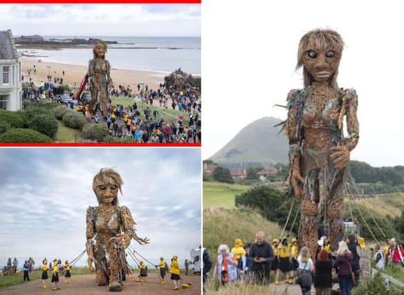 North Berwick in pictures: Giant puppet walks the streets of East Lothian coastal town
