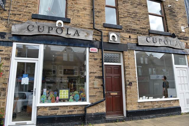 The Cupola Gallery, which has outlived a betting shop and a launderette in Middlewood Road, Hillsborough