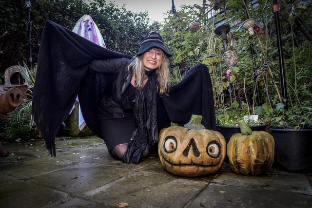 Karen Sherwood enjoys some Halloween fun in these odd times.