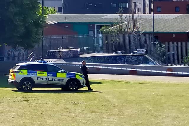 Dvonshire Green in Sheffield was taped off by police on June 19 following an incident.