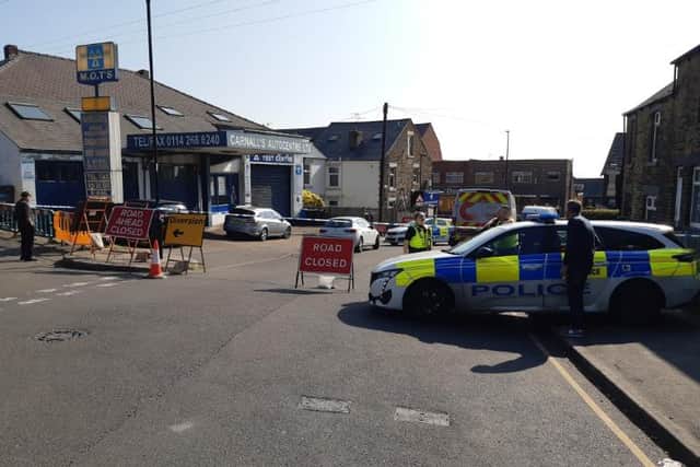Residents have told of their shock after the death of a teenager in a suspected stabbing on a busy Sheffield street. Carnall's garage, Crookes,  had to close for the first time in 60 years as it was included in the police cordon