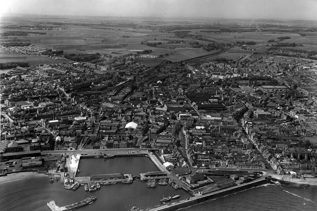 Aerial view of Arbroath
