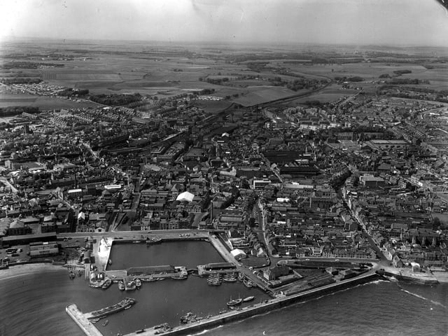 Aerial view of Arbroath