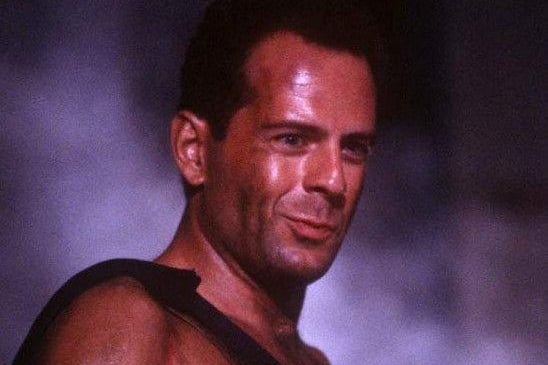 Although some people might debate whether Die Hard is or isn't a Christmas film - our readers say it is and who are we to disagree? "Welcome to the party, pal!"