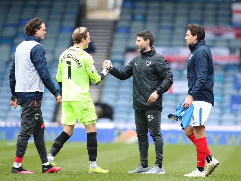 The shot stopper cemented his place as first-choice keeper earlier in the campaign under Jackett and remained number one with Cowley in charge. After departing Fratton Park that summer, the former Scotland international joined Charlton before spells at Burton, MK Dons and Stevenage. The 32-year-old has made just five appearances in League Two at Stadium MK but is behind Connal Trueman in the pecking order.