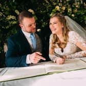 Sheffield pair Owen Jenkins and Michelle Walder on Married At First Sight UK. Picture: Channel 4