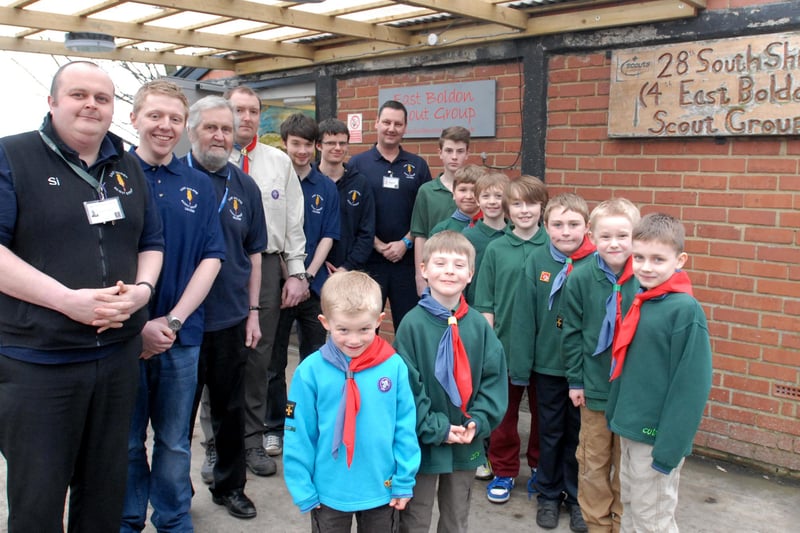 East Boldon Scout Group in 2013. Who do you recognise in this photo?
