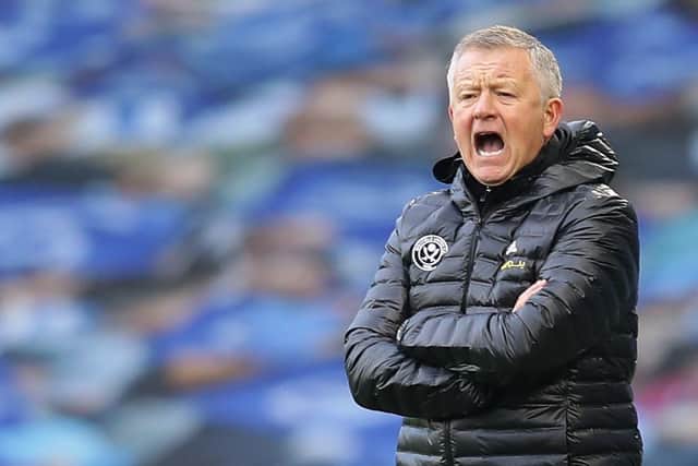 Chris Wilder is preparing his Sheffield United side to face Everton on Boxing Day: David Klein/Sportimage