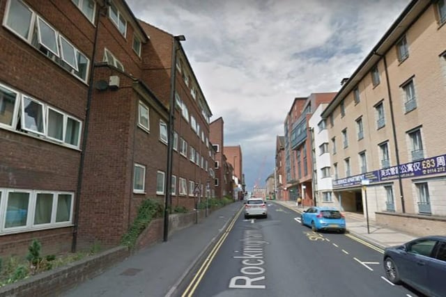 There were as many as 19 cases of burglary reported near Rockingham Street in the busy city centre.