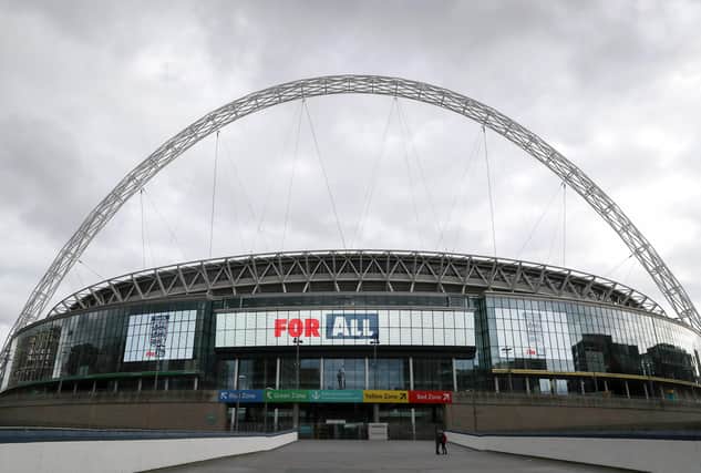 General view outside Wembley Stadium  (Photo by Catherine Ivill/Getty Images)