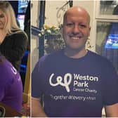 Prince of Wales pub manager Adam Crookes braves the shave and shears off his hair and beard in support of Weston Park Cancer Centre.