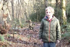 Young Thomas Edwards who was asked to make a film about climate change