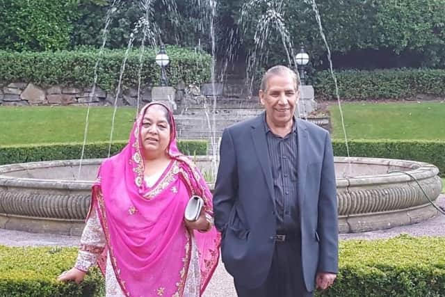 Nargis Begum's family want action from the highways authorities after her death on a Smart Motorway near Sheffield. She is pictured with her husband
