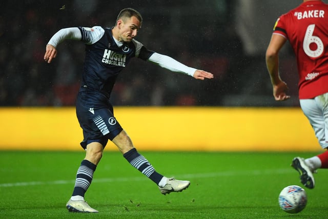 The midfielder featured for 81 minutes in the Lions' defeat to Derby at the Den, leaving them 11th in the table and three points outside the play-offs.