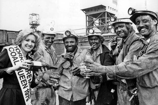 Grimethorpe Colliery Millionth Tonne With Coal Queen Gillian Parkin 12 March 1980