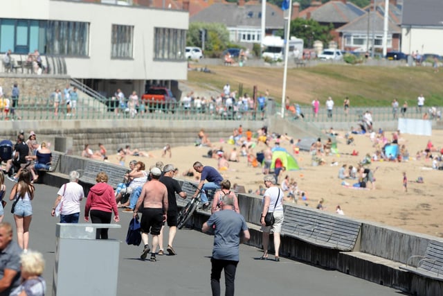 More familiar scenes of people enjoying time at the beach could be seen in Seaburn compared to recent weeks, as people made the most of the eased lockdown restrictions.