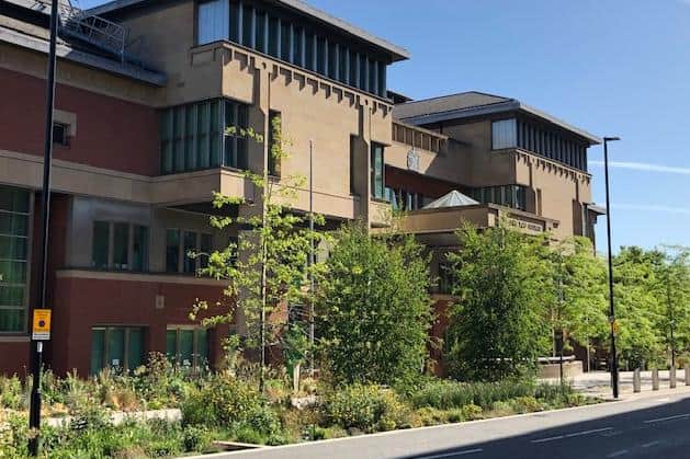 Sheffield Crown Court, pictured, heard how a drug-offender was caught at his South Yorkshire home planning to supply drugs abroad.