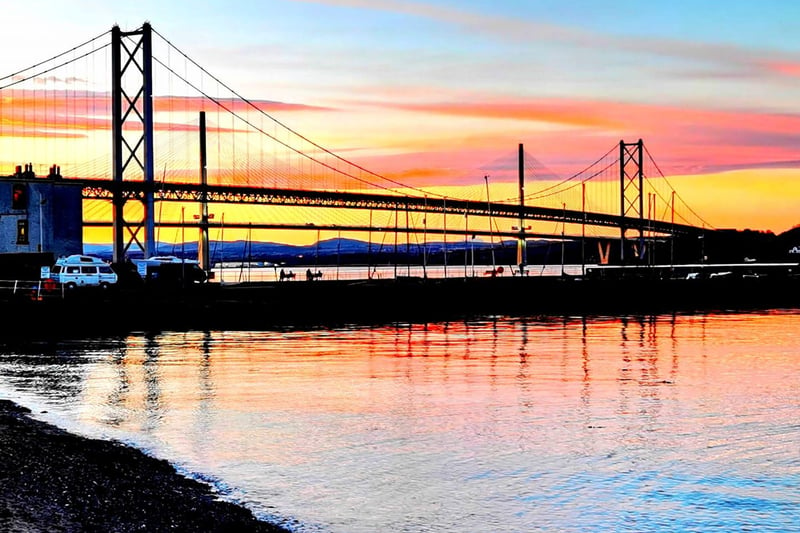 Diane De Sousa's favourite recent picture is this sunset from South Queensferry.