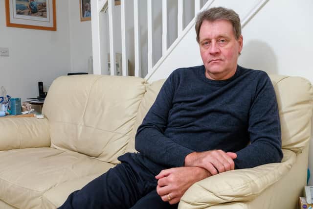 Ian Rawlins from Wombwell who suffers from Stiff Body Syndrome