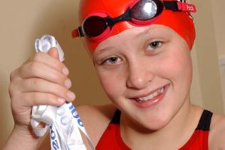 Swimmer Laura Hirst from Balby aged nine in 2004.