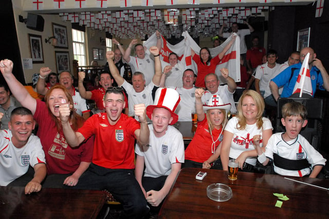 Showing their support for England. Are you pictured?