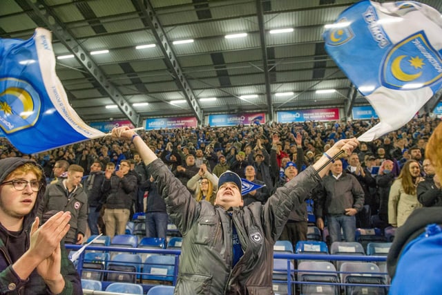 This Pompey fans gets into the spirit of thing for the recent visit of Arsenal to Fratton Park.