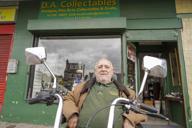 Owners Dave and Rachel Ayres are finally calling time on their popular antiques store, DA Collectibles, five years after going into business in Parson Cross, Sheffield. Pictured is Pete Bird