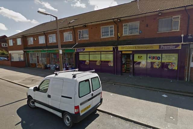 Armed robbers threatened customers with a suspected firearm at a Premier Store in Rosegarth Avenue, Rotherham.