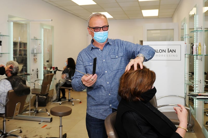 Ian Wallace gets back into the swing of things at Salon Ian