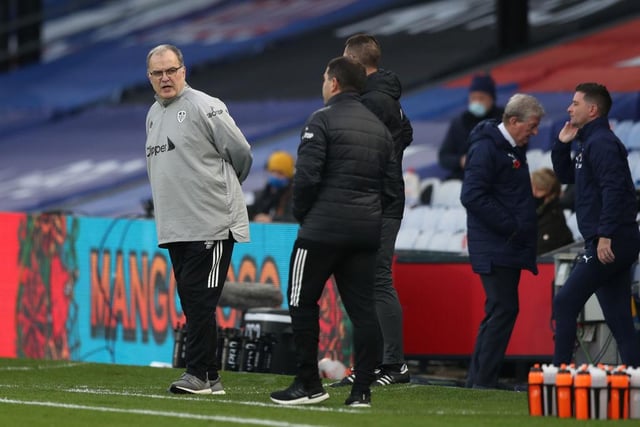 Bielsa is clearly a man who prioritises practicality at all times, and whether it be prowling the dugout or pushing a trolley round Morrison's, it's a rarity to ever see him kitted out in anything other than his trusty club tracksuit. In fact, Bielsa is so fond of the ensemble that he even turned up to Leeds' centenary dinner in 2019 wearing a pair of joggers and a pullover. Typical brilliant, typically Bielsa.   (Photo by Naomi Baker/Getty Images)