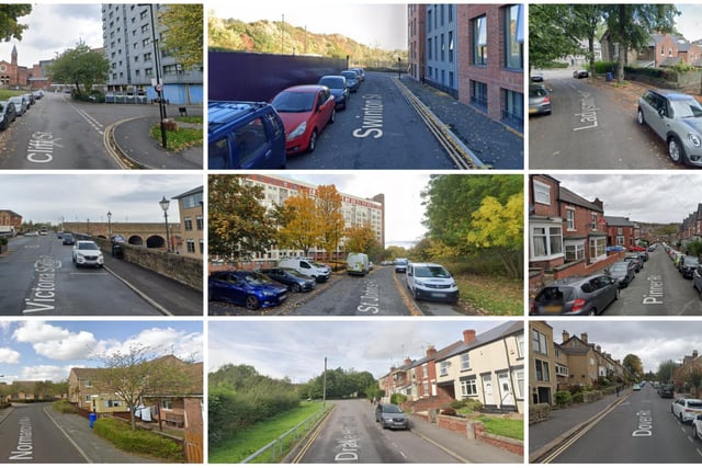 Here are the nine Sheffield streets where the highest number of reports of vehicle crimes were made in December 2022