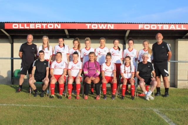Ollerton Town ladies pose for a team picture. The club has continued to enjoy good growth in recent seasons.
