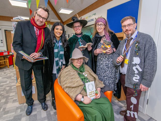 Teachers dressed up as their favourite characters of their books at Kings Academy Northern Parade, Portsmouth. Picture: Habibur Rahman.