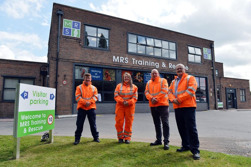 MRS Training and Rescue Centre - pictured are Derek Speirs, Emma Spencer, Sean Henderson and John Mowbray.