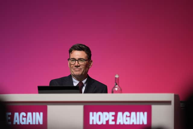 Prime Minister Andy Burnham during the Labour Party Conference at the ACC Liverpool. PIC: Peter Byrne/PA Wire