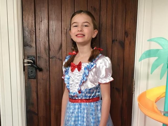 Martha aged 9 from Havant dressed as Dorothy from the Wizard of Oz for World Book Day.