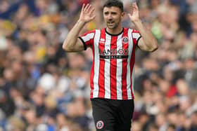 Enda Stevens, the Sheffield United defender, faces a spell on the sidelines: Andrew Yates / Sportimage