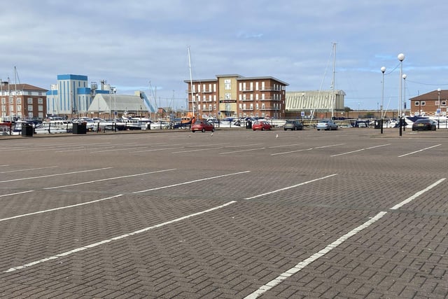 With pubs and restaurants ordered to shut there were lots of spaces in the Navigation Point car park. Picture by FRANK REID
