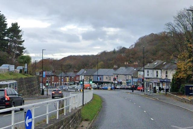 The A621 Baslow Road, near Marstone Crescent, Sheffield, where police issued 338 notices of intended prosecution to motorists who were caught speeding during 2022. That was the 10th highest figure of any road in Sheffield