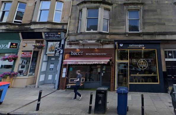 This wine merchant and small bar is located on Dundas Street, Edinburgh. The leasehold price is £15,000.