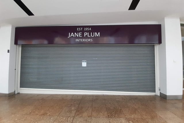 Jane Plum interiors was on the lower Arcade on the approach to M&S.