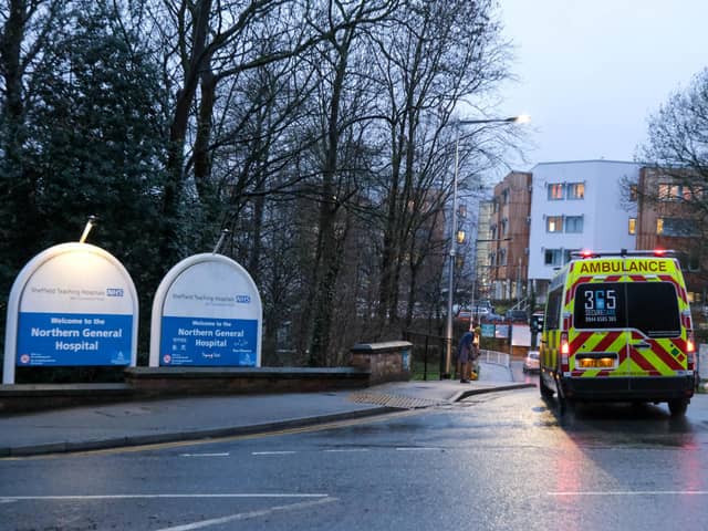 Sheffield's Northern General Hospital, where nearly 600 people had to wait more than 12 hours in the A&E department during February, new figures show