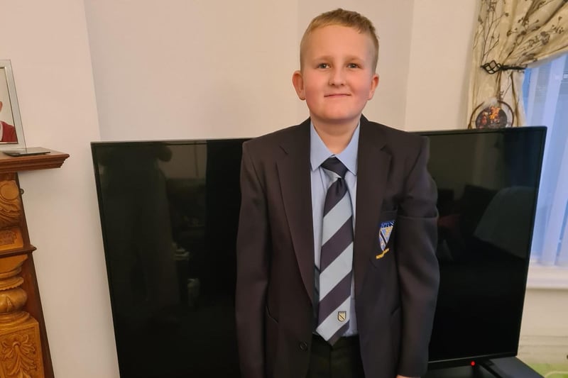 Ashton taking the step up to secondary school - Year 7 at High Tunstall.