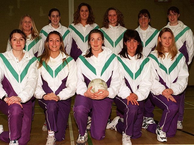 South Yorkshire Netball Junior Squad, pictured, back row: J.Temple, H.Wilson, K.Hughes, R.Patrick, J.Lee, L.Skillington. Front row: D.Rasbuary, V.Doyle, G.Newboult, D.Bint and T.Roddis. February 1997