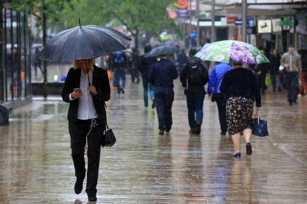 Sheffield is set for a day of persistent rain. There is a yellow weather warning in place.