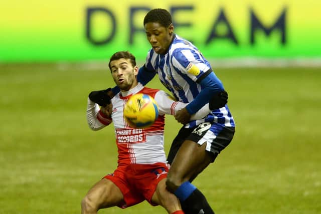 Osaze Urhoghide's Sheffield Wednesday contract will expire at the end of the season. (Pic Steve Ellis)