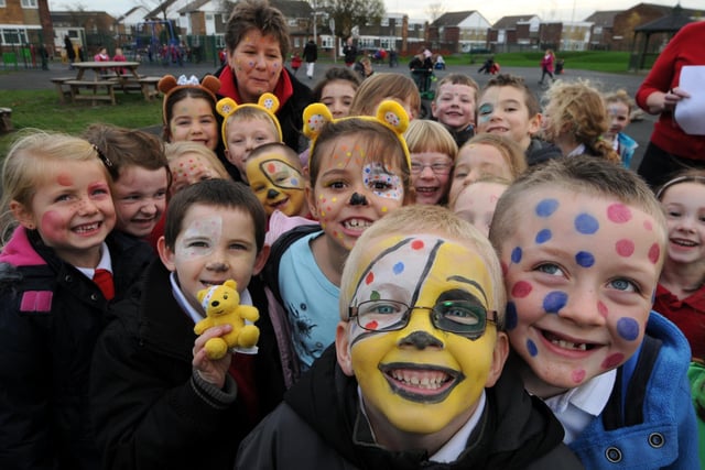Children in Need Day at Biddick Hall Infants nine years ago. Does this bring back happy memories?