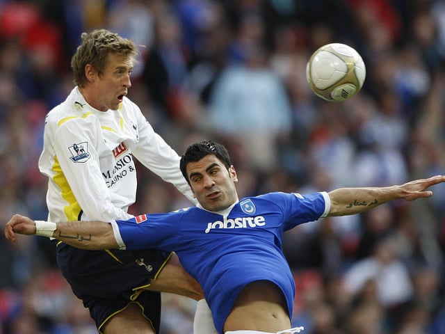 At Pompey across a period of three years and the only player to experience both periods of administration at Fratton Park. Now does media work for Benfica and has undertaken qualifications to be a director of football
