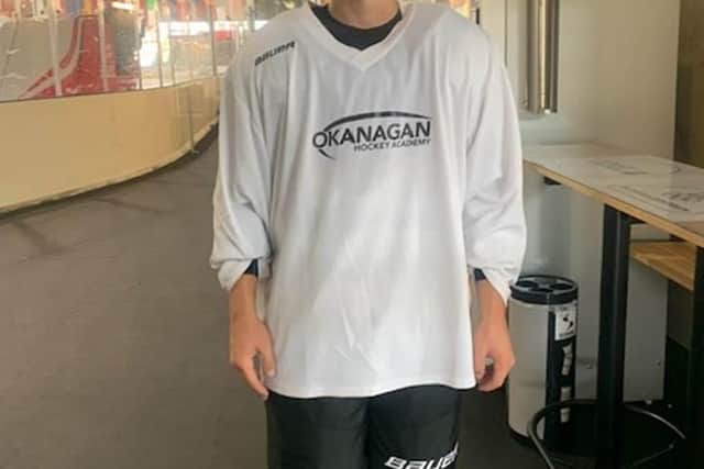 Ice hockey prospect Ben Cutts at Okanagan