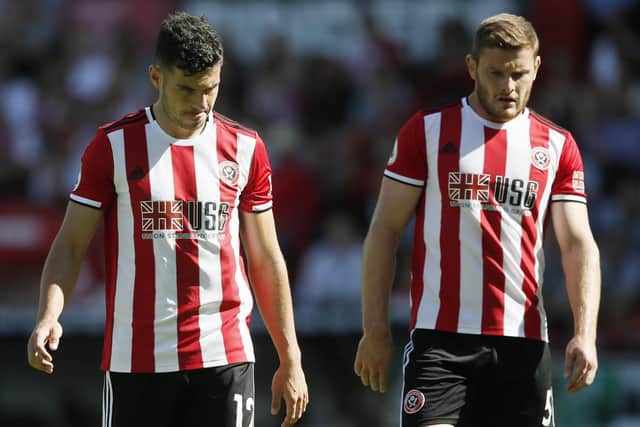 John Egan and Jack O’Connell in action together for Sheffield United: Simon Bellis/Sportimage